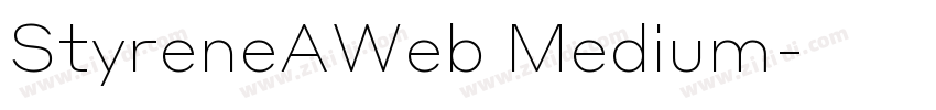 StyreneAWeb Medium字体转换